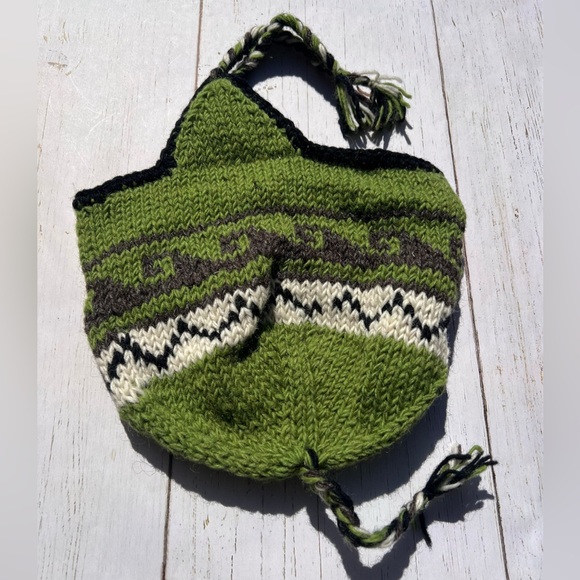 Hand Knitted Wool Beanie with Fleece Lining - Picture 2 of 8